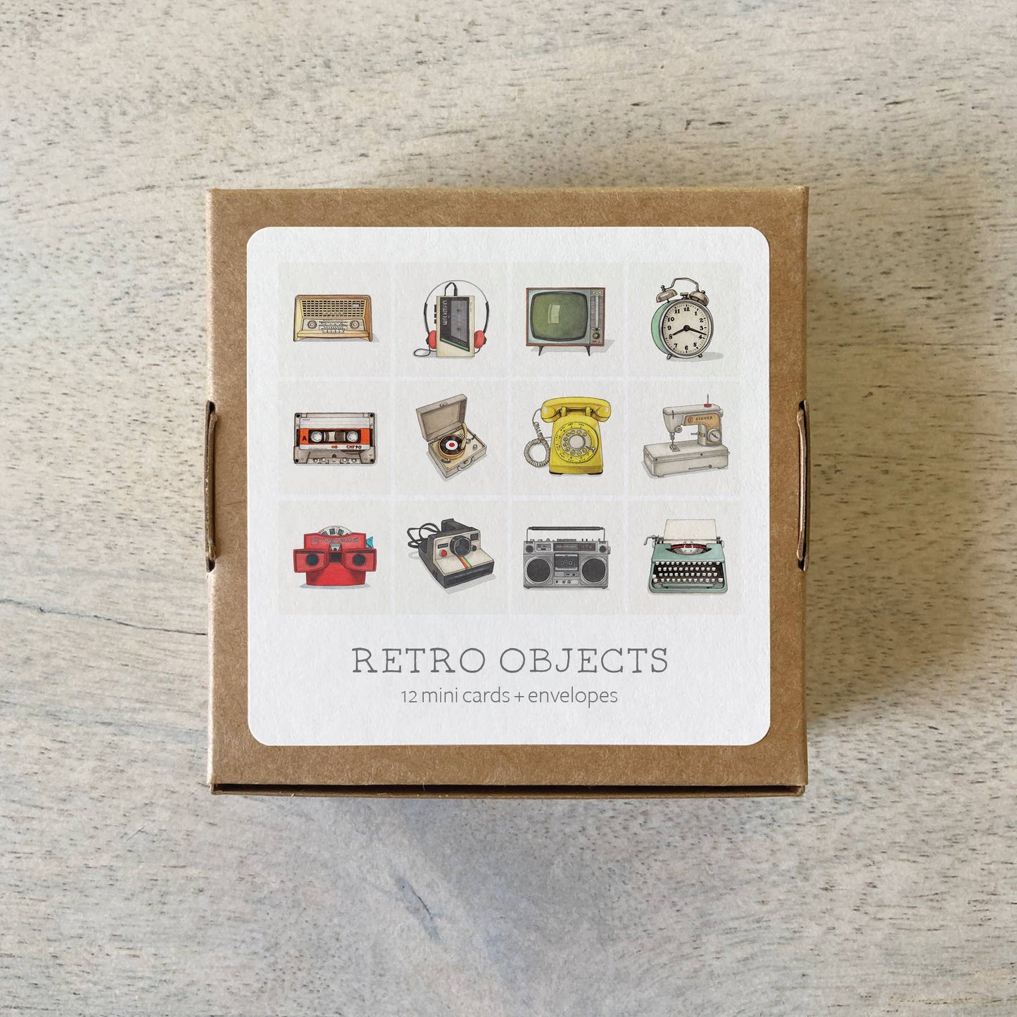 Mini Cards Set / Retro Objects