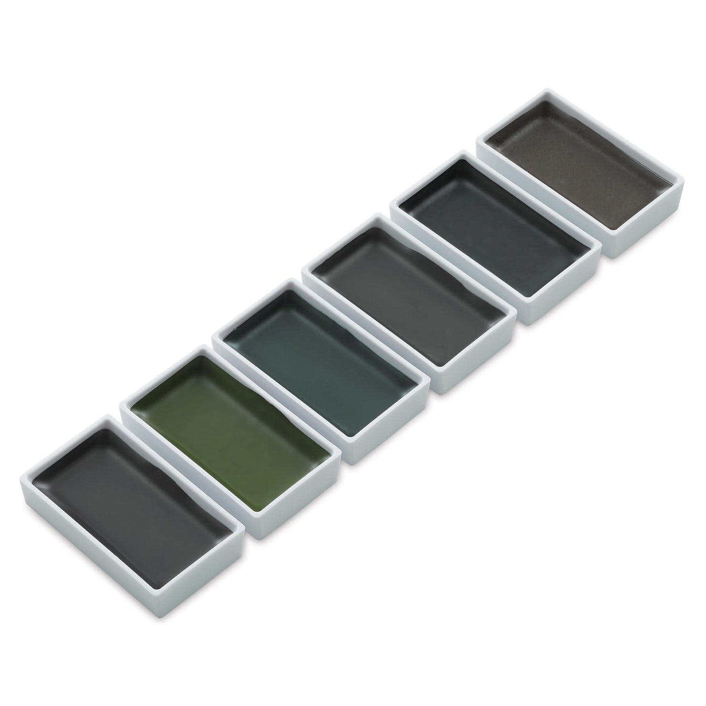 Kuretake Graphite Colors, Watercolor Paint Pigments, Set of 6