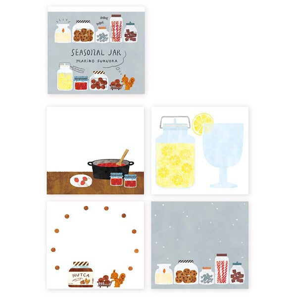 Seasonal Jar- Square Memo Pad