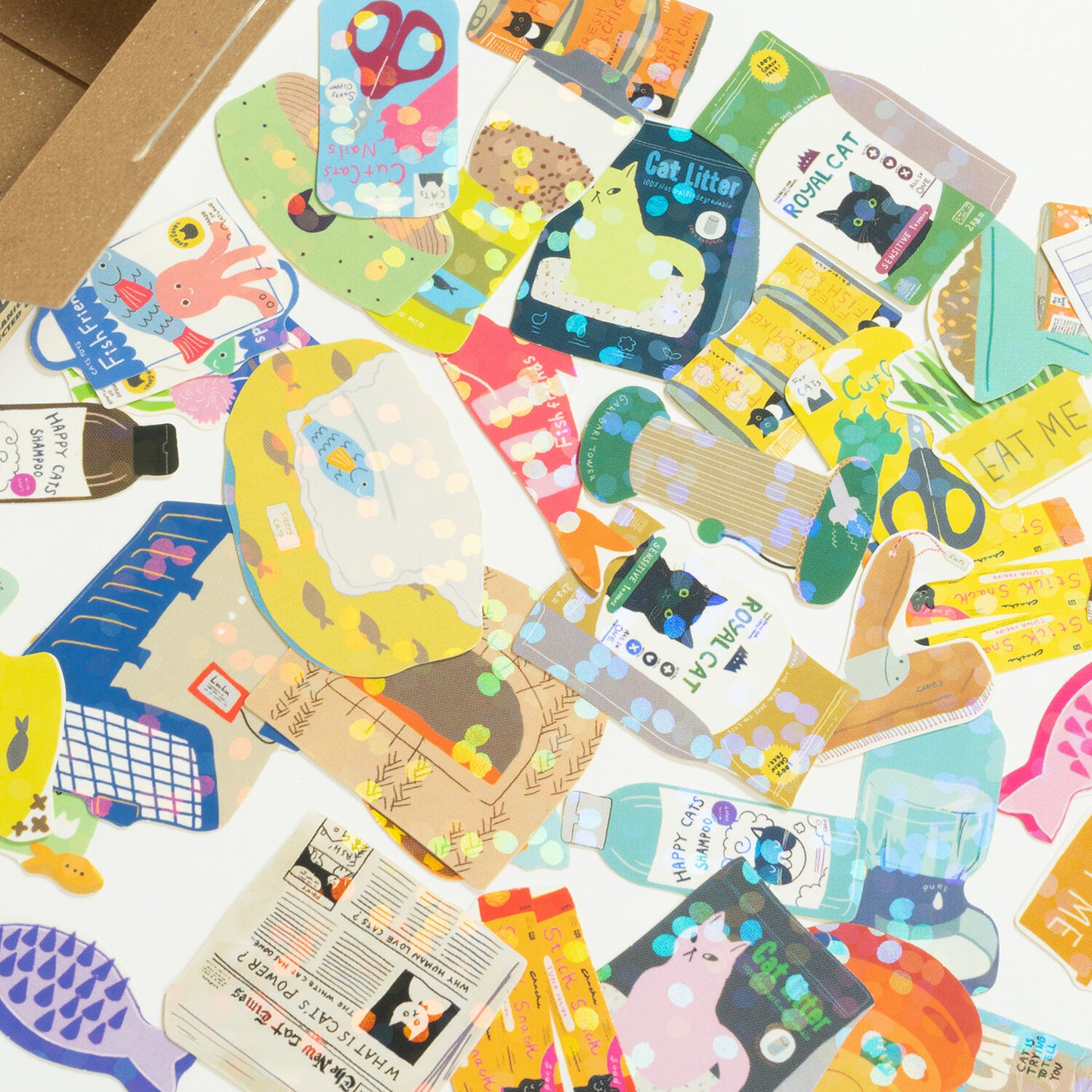Cat Food Haco Stickers