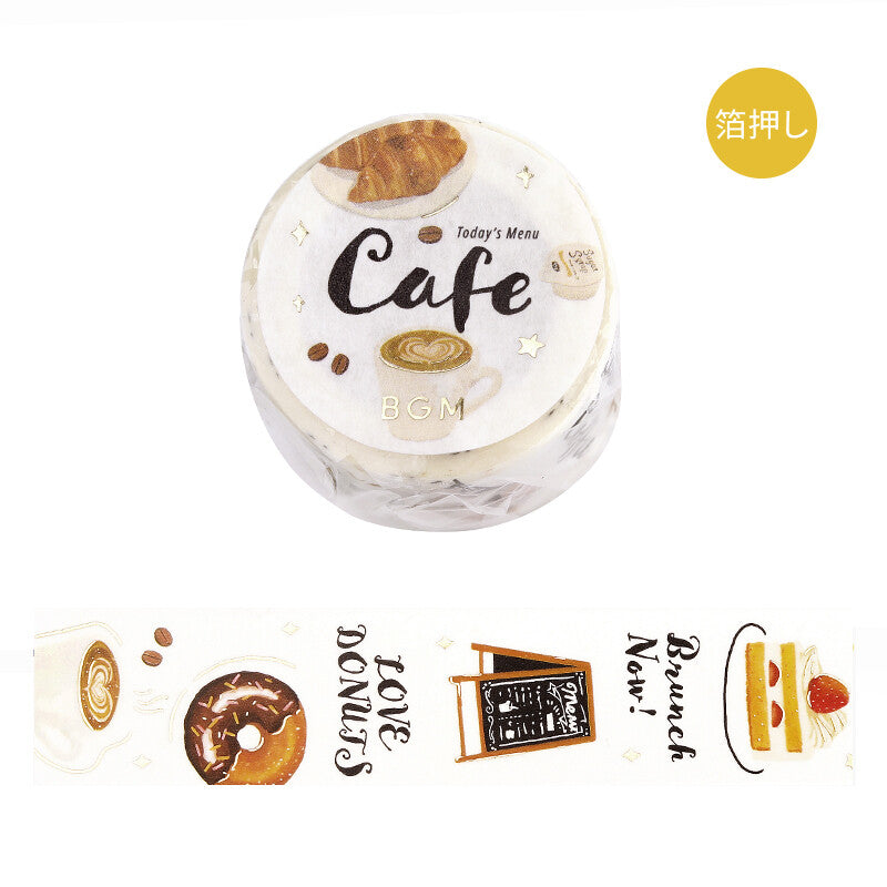 BGM Washi Tape - Open Today Cafe