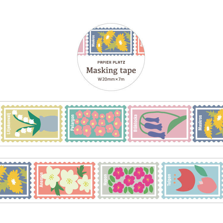 Flower Block Washi Tape (Papier Platz)