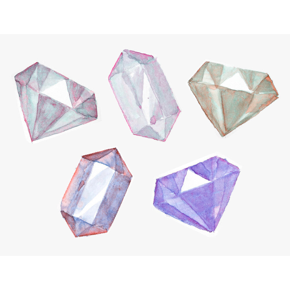 Kuretake Granulating Colors, Watercolor Paint Pigments, Set of 5