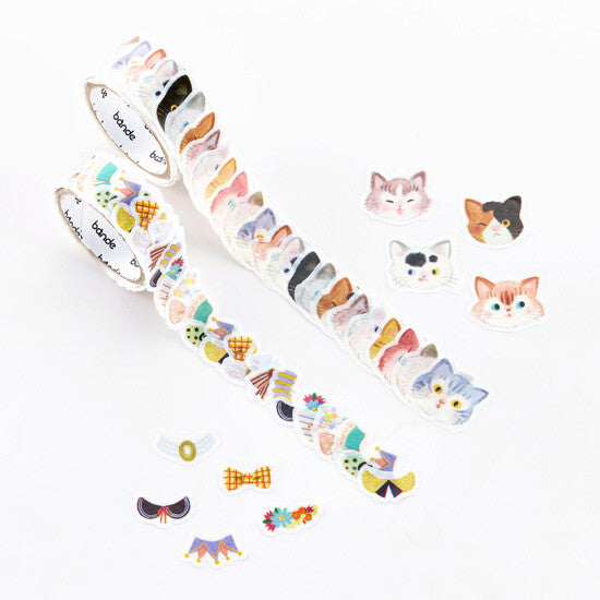 Okegae Cat Masking Roll Stickers