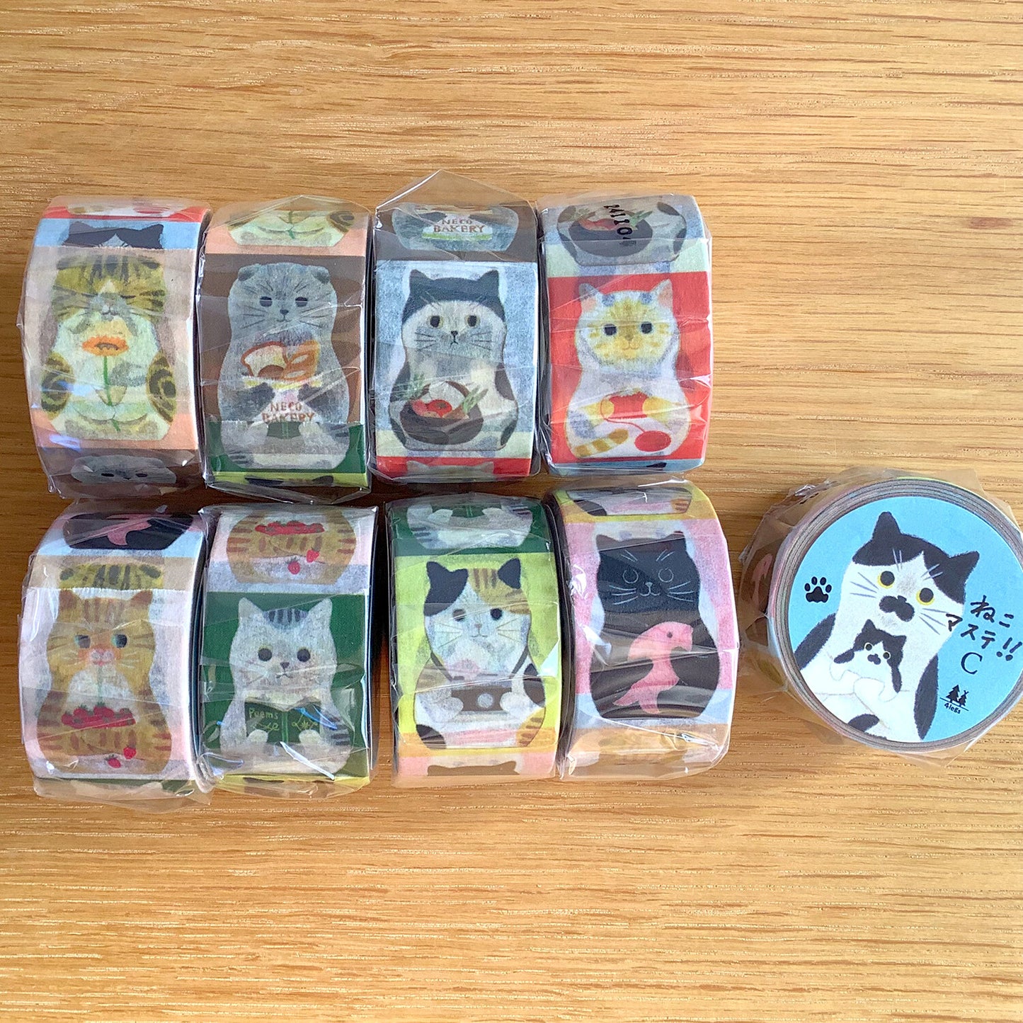 Cat Portraits Washi Tape (Cat Mastication)