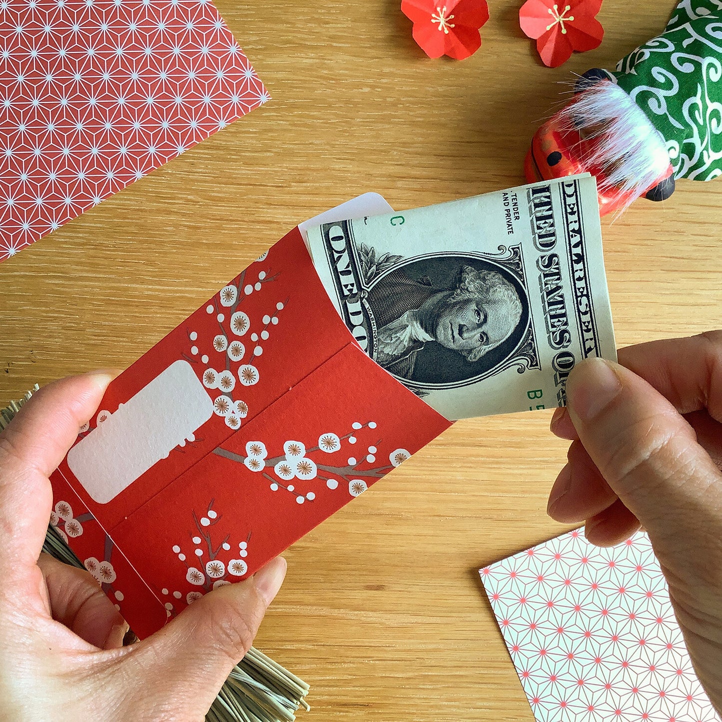 Envelope Beckoning Cat 5-pcs