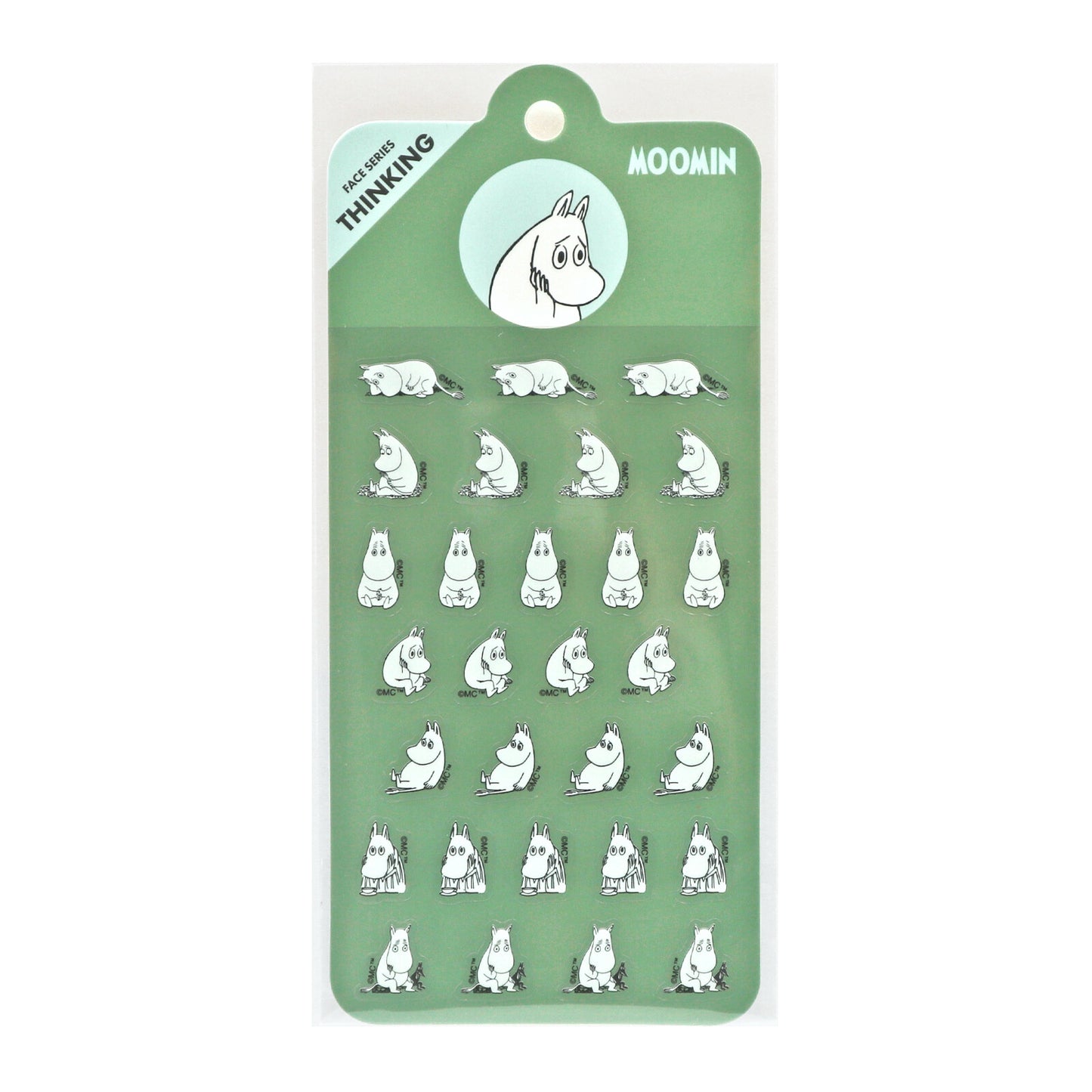 Moomin Sticker Sheet - Thinking