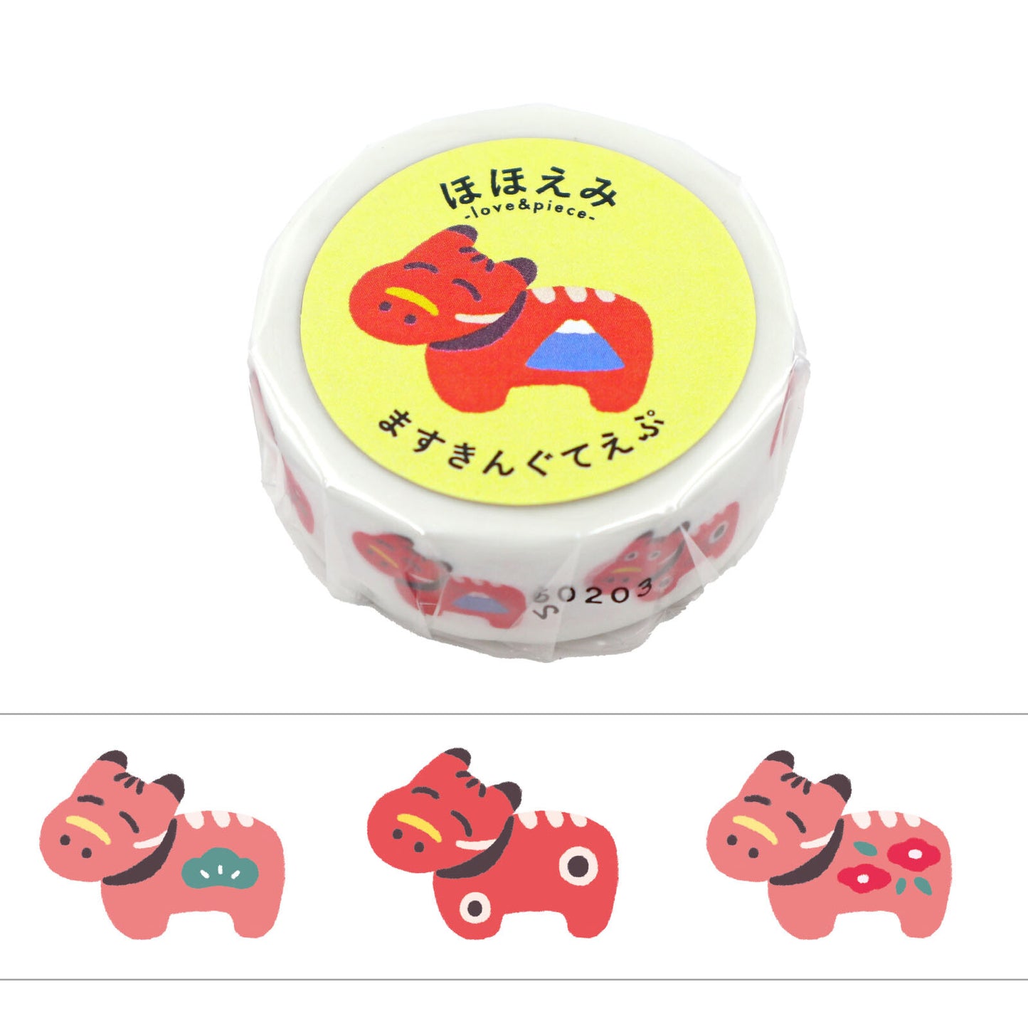 Hohoemi Masking Tape Akabeko