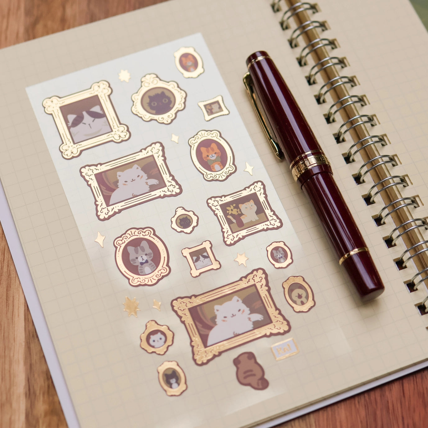 Meowster Piece (Gold Foil) - Sticker Sheet