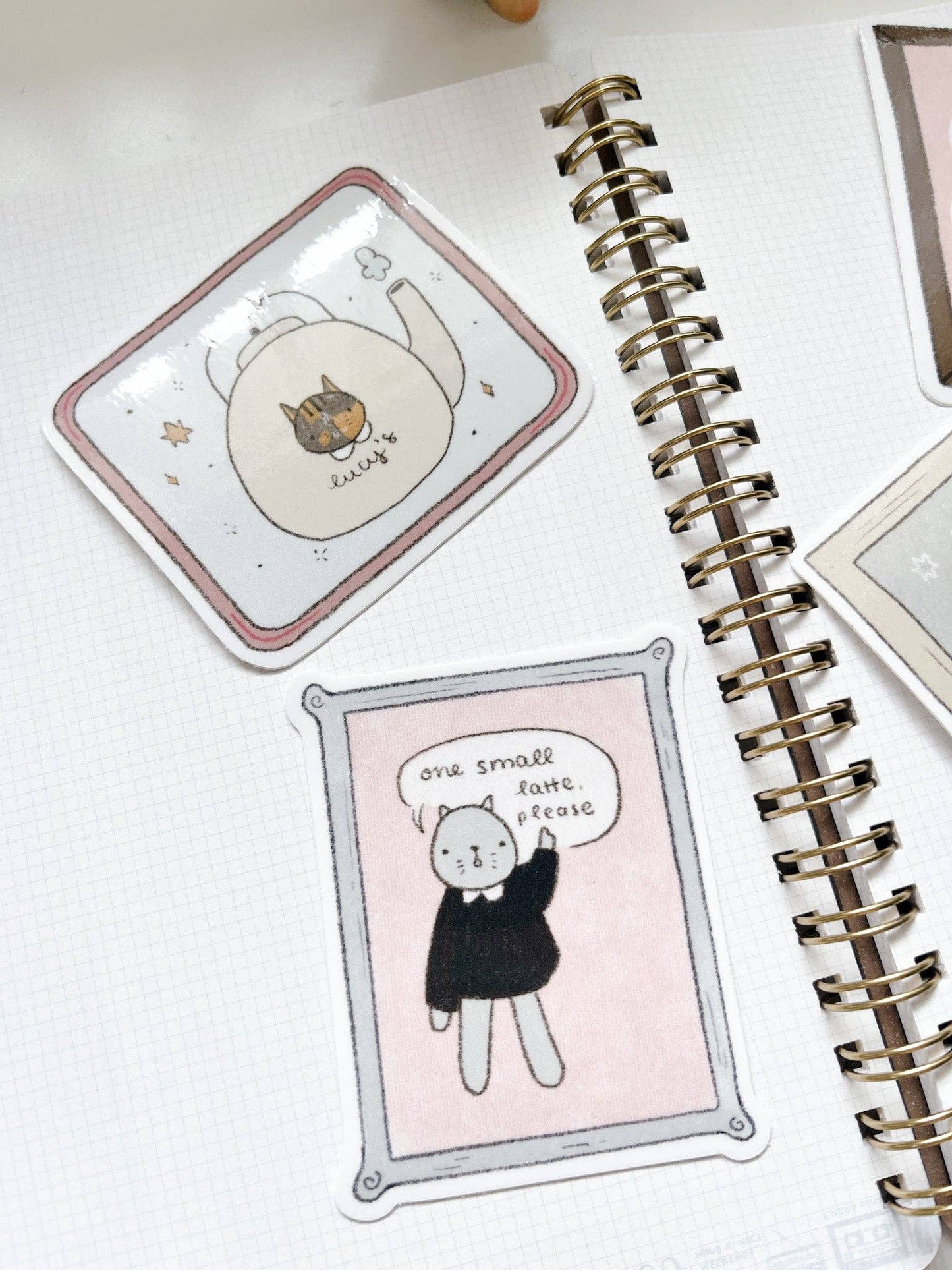 Kuboandlucy x Dana Ate Oatmeal | Latte Please Vinyl Sticker
