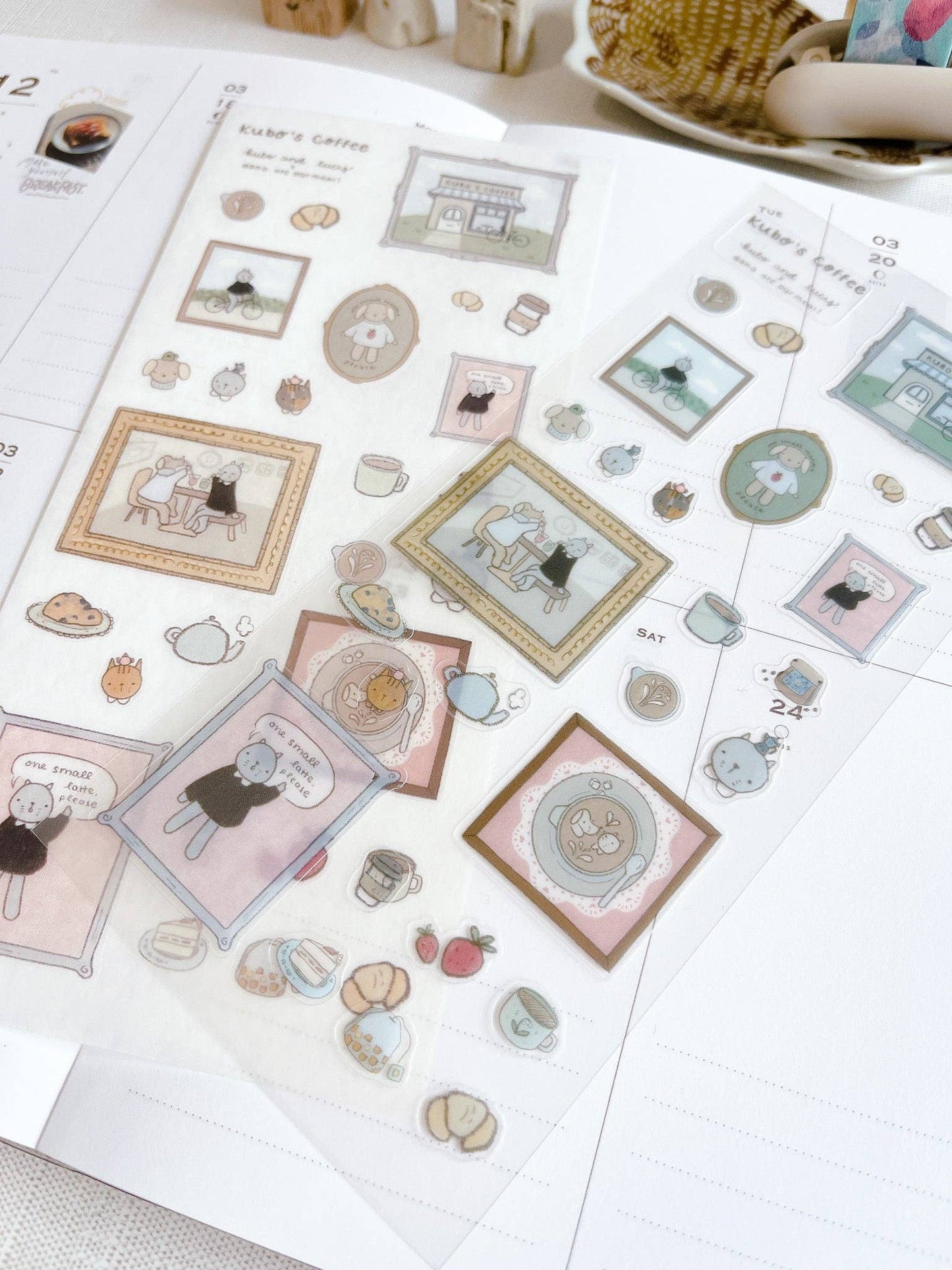 Kuboandlucy x Dana Ate Oatmeal Kubo's Coffee Sticker Sheet