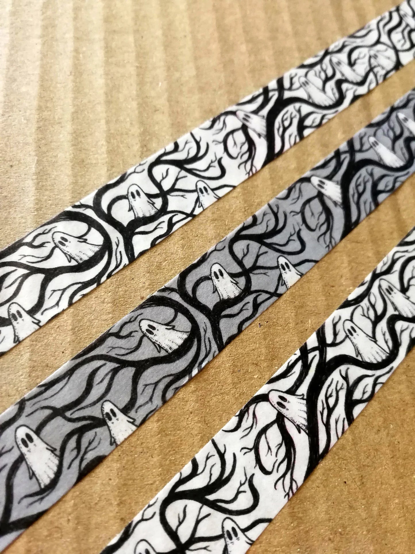 Spooky Branches Washi Tape (Gray Background)