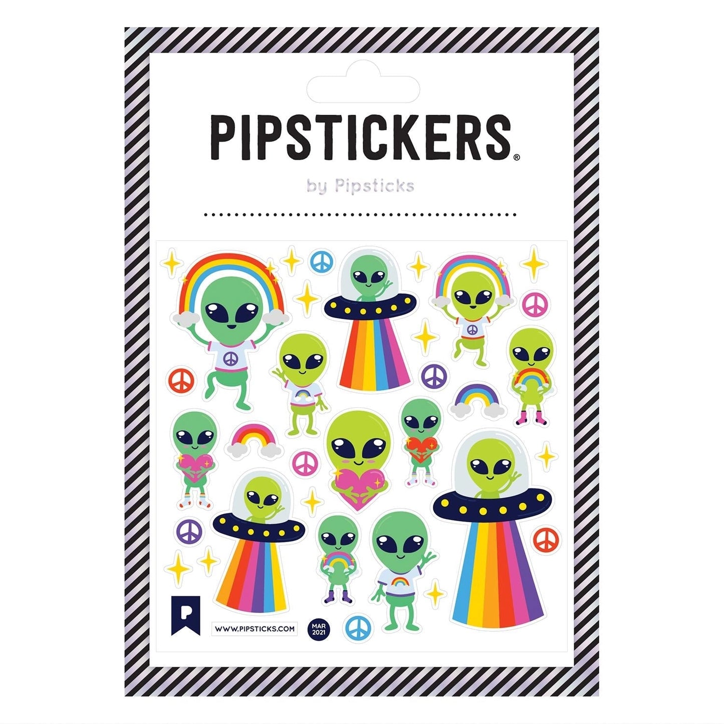 Little Green Men Sticker Sheet