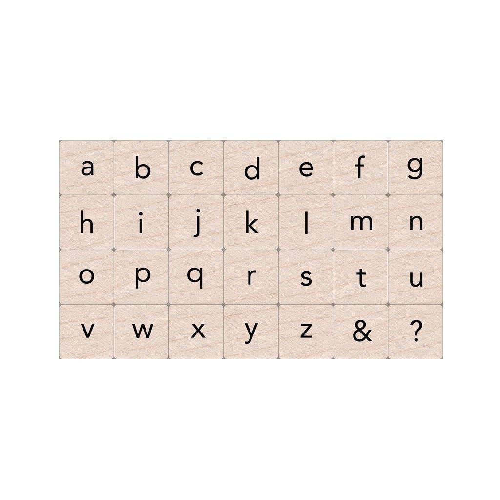 Essential Letters Wood Ink 'n Stamp Set