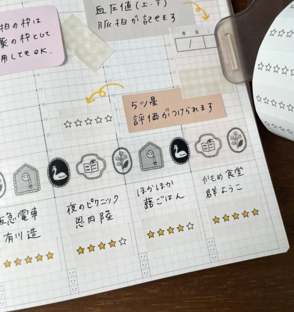 5 Star Rating Label Sticker Roll