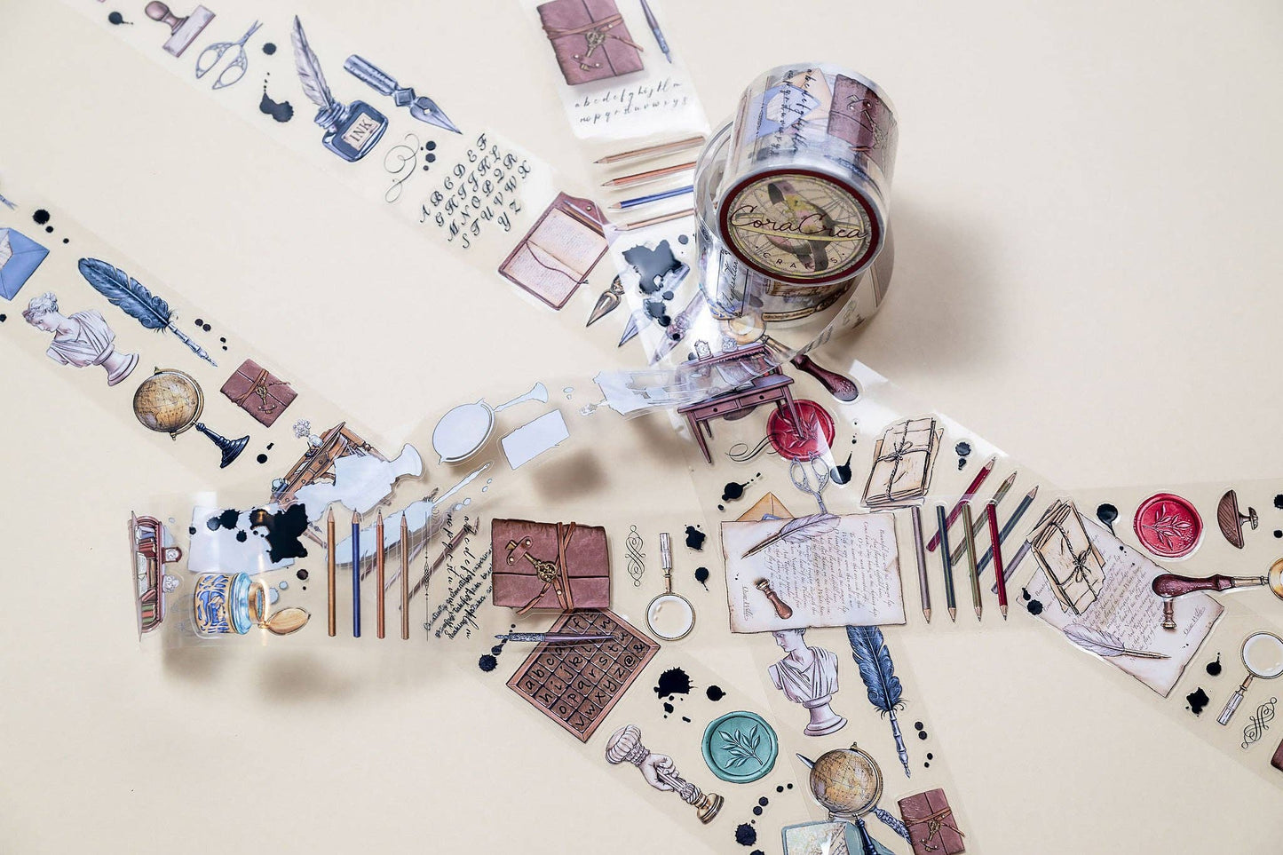 The Writing Desk Transparent Tape (Kiss-cut Sticker Roll)