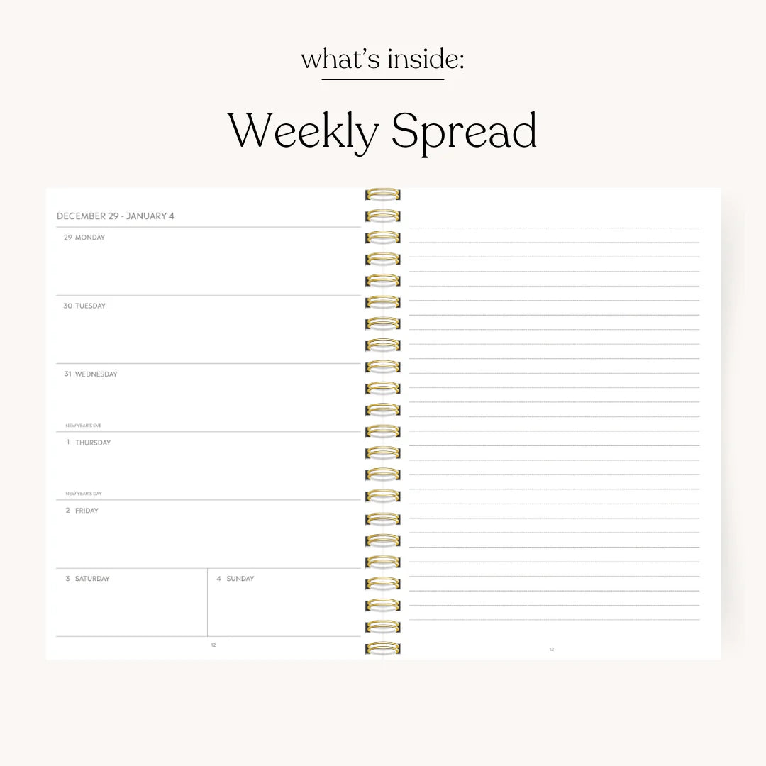 25-26 Academic Planner - Forget Me Nots 8.5x11