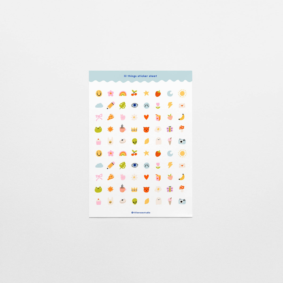 Lil Things Clear Vinyl Sticker Sheet