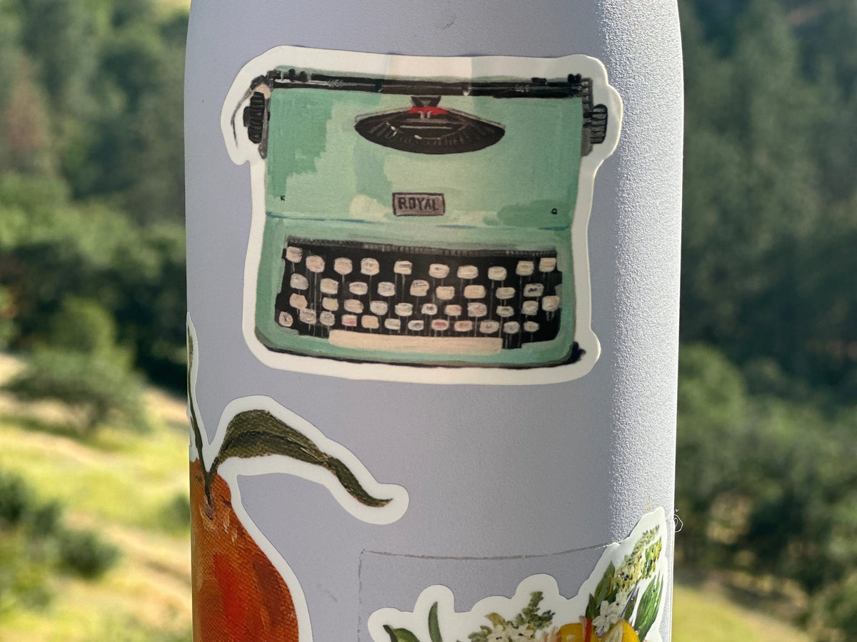 Typewriter Sticker