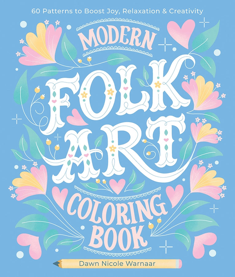 Modern Folk Art Coloring Book