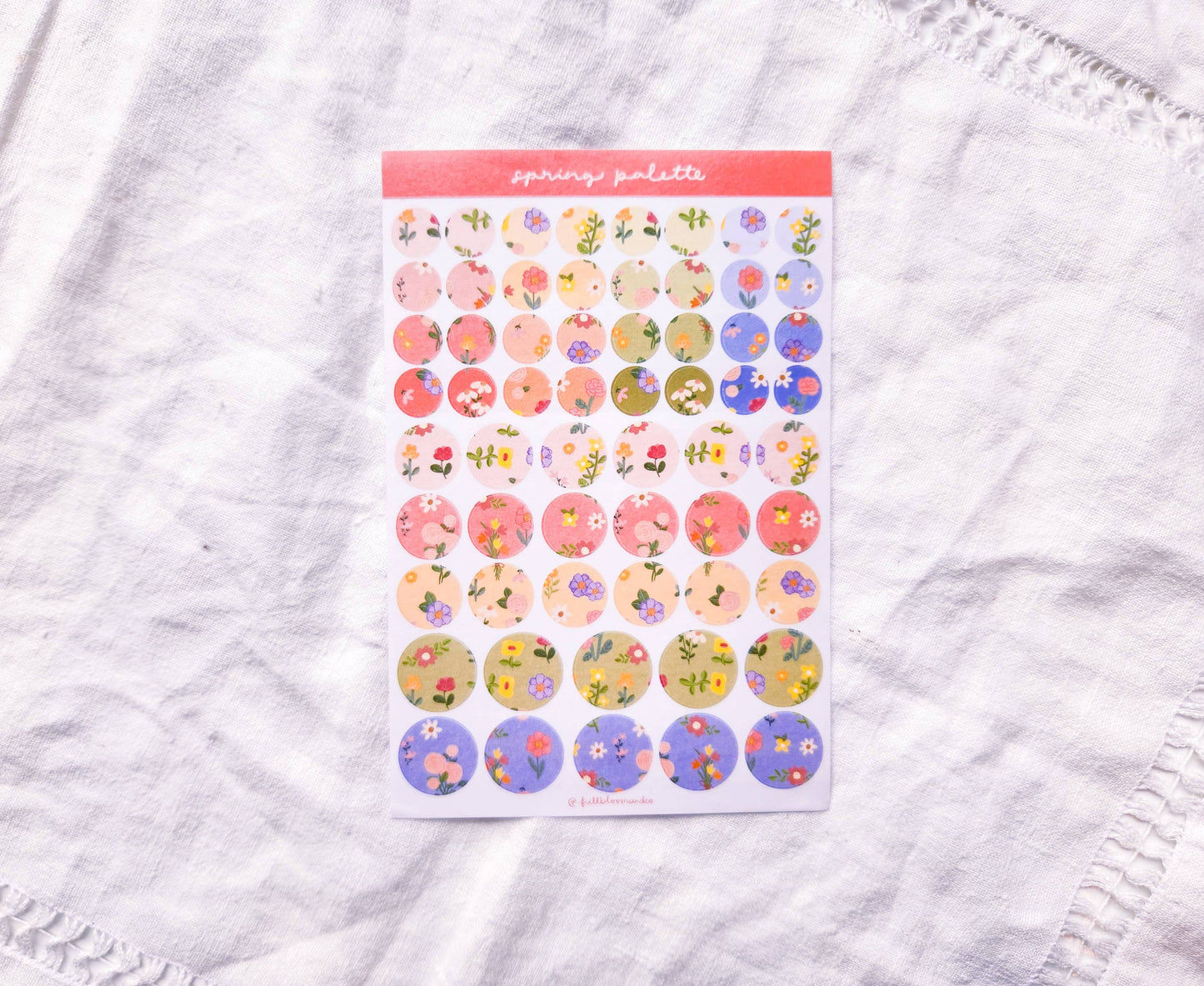 Spring Palette Sticker Sheet - Rounds