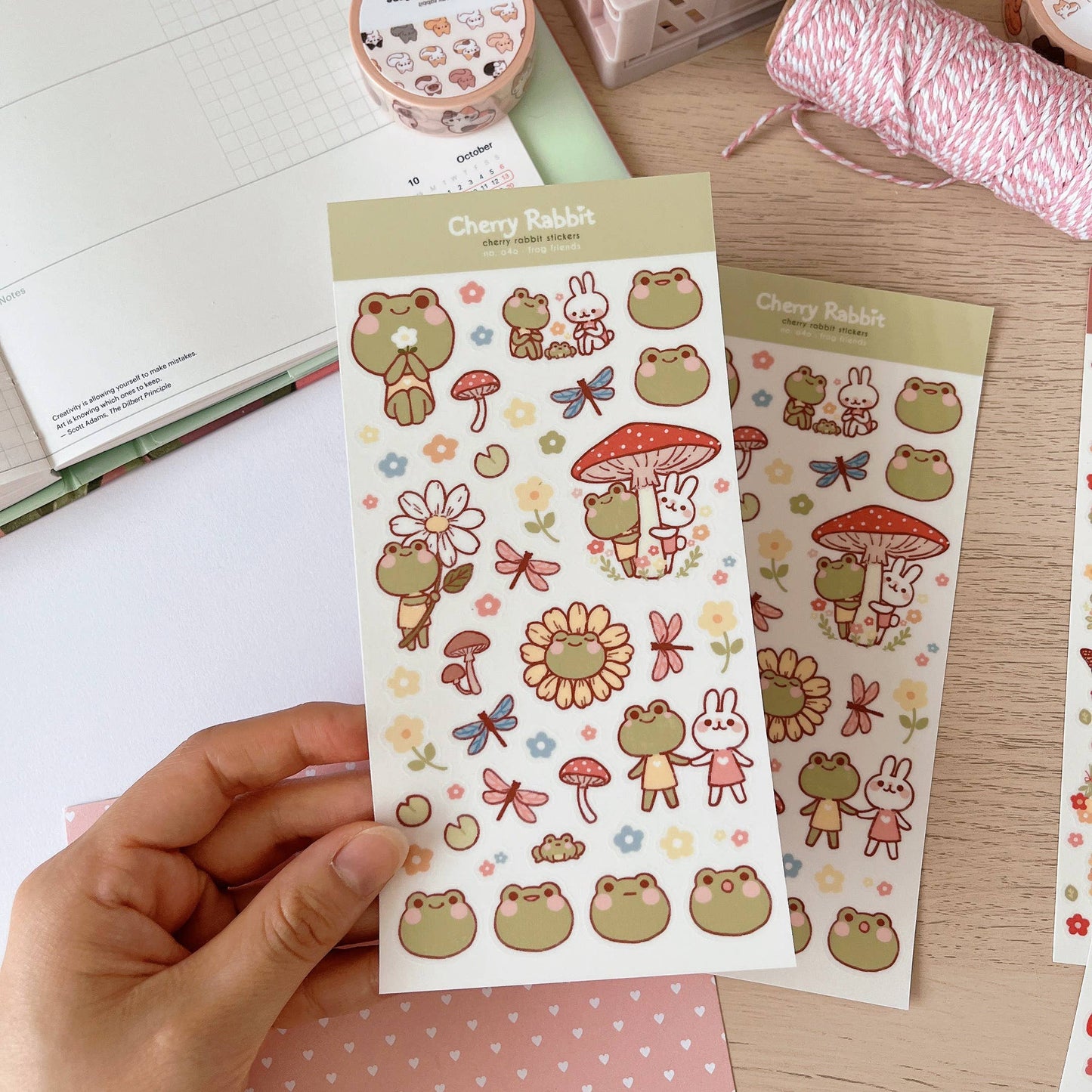 Frog Friends Sticker Sheet no.040