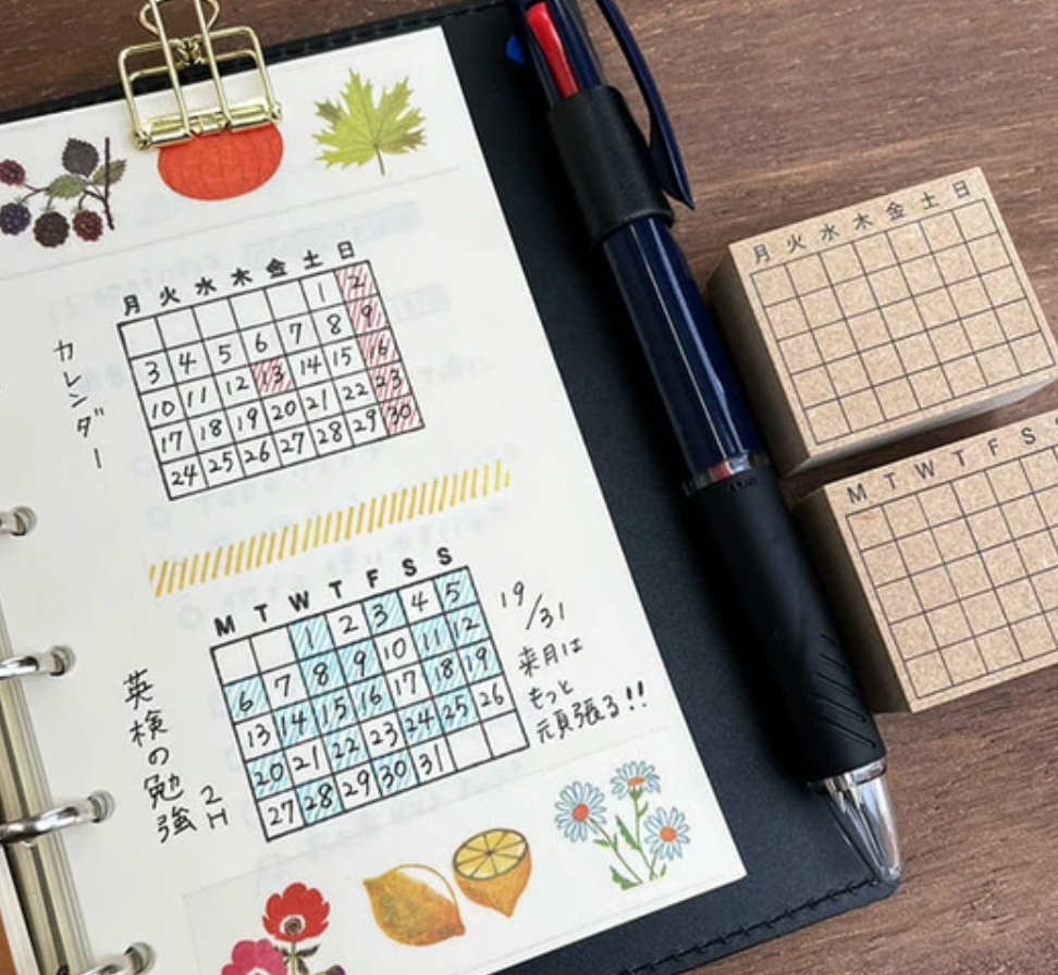 Calendar Stamp (English Version) (Sunday Start)