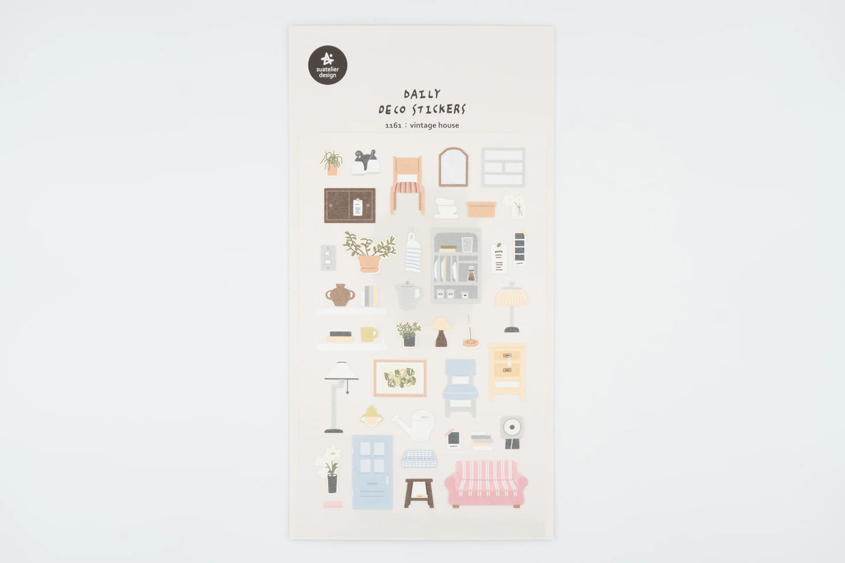 Suatelier-1161 Vintage House Sticker Sheet