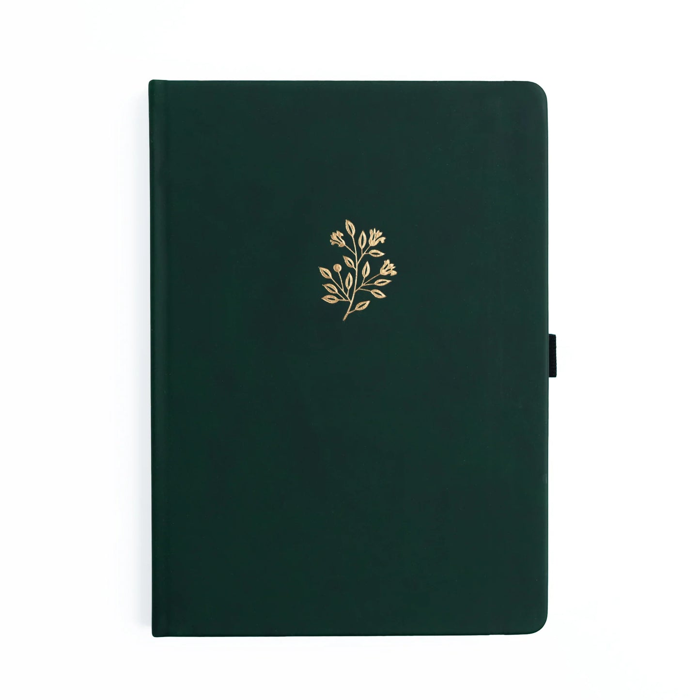 Deep Green Floral Notebook B5 Size