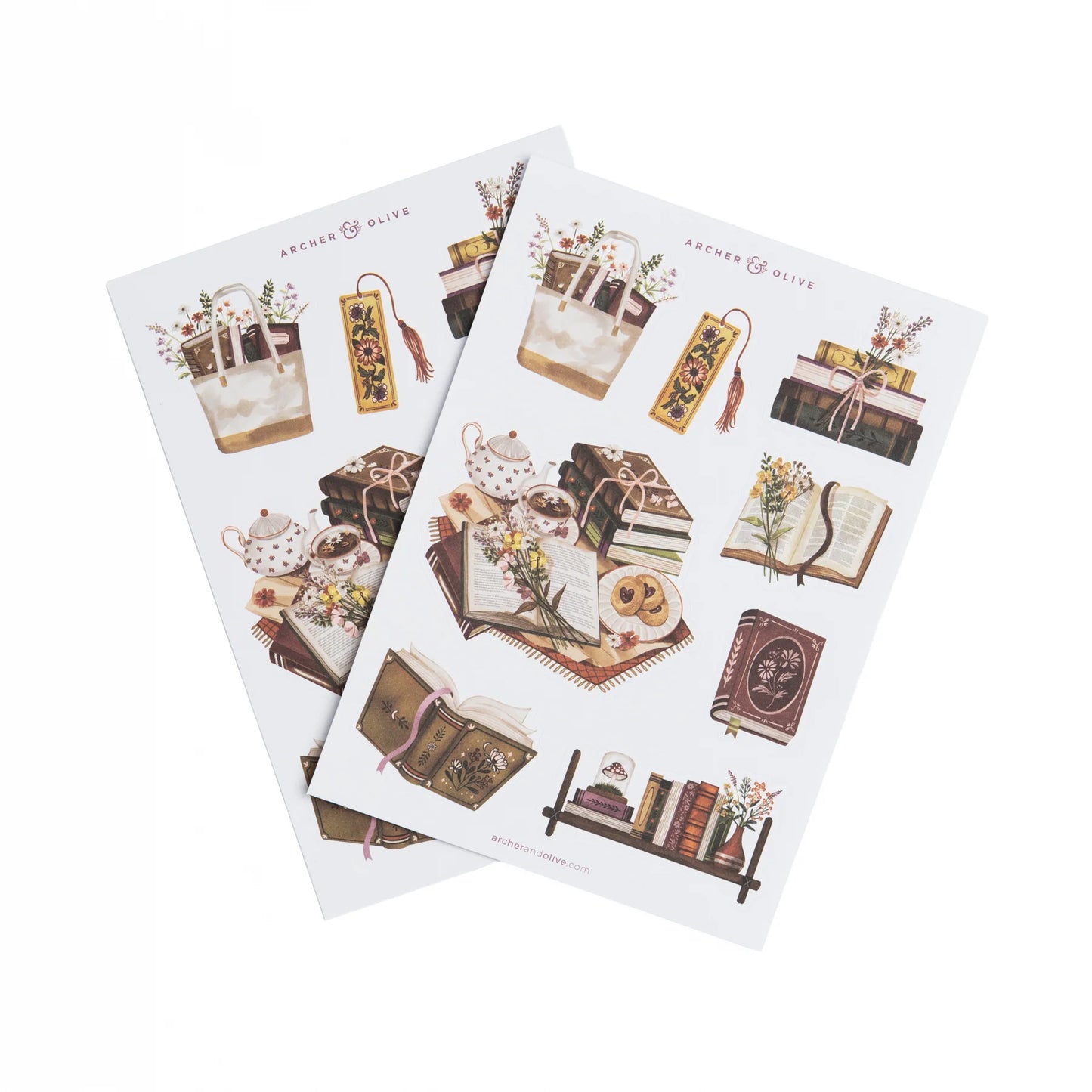Bookshelf Sticker Set