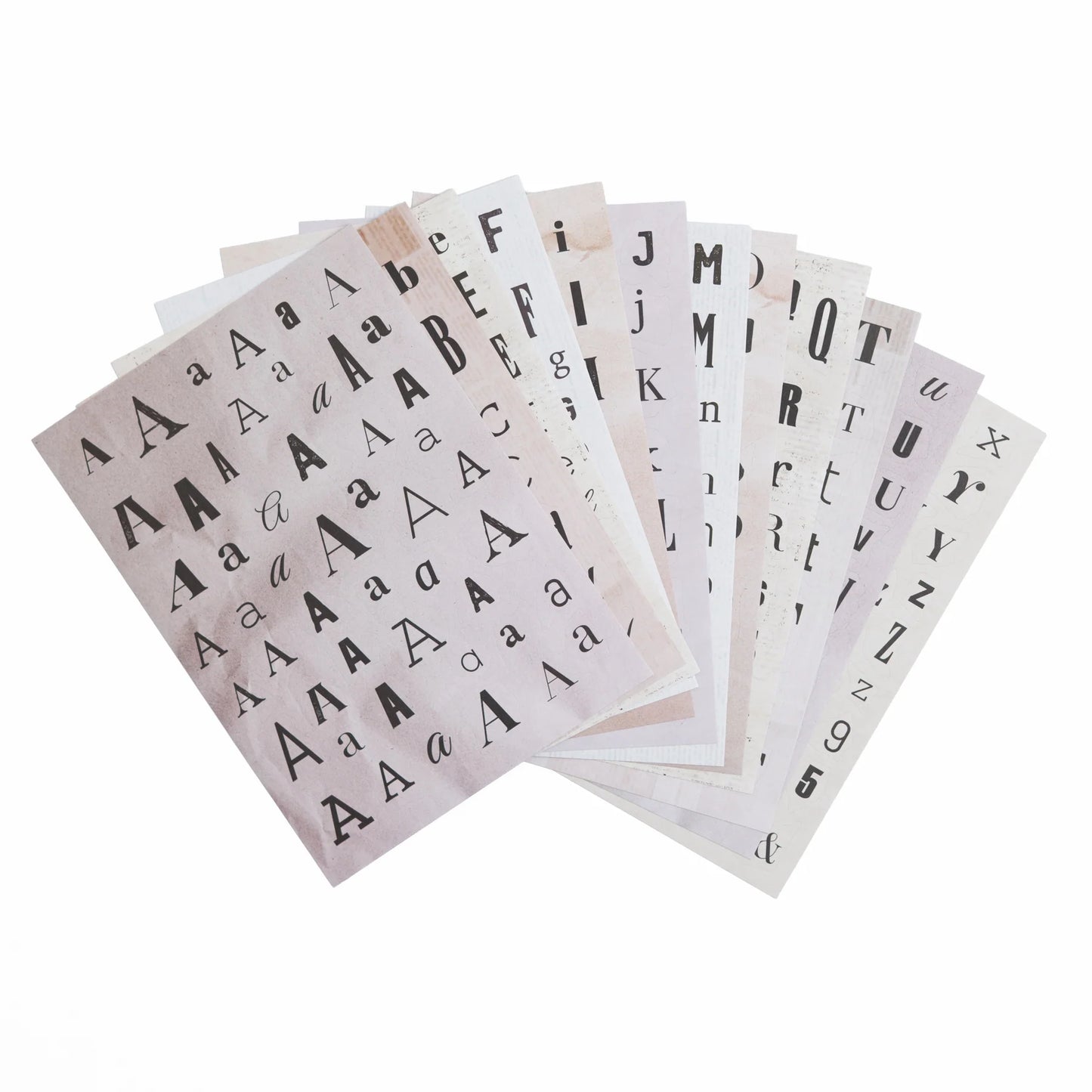 Deluxe Sticker Set (Alphabet)