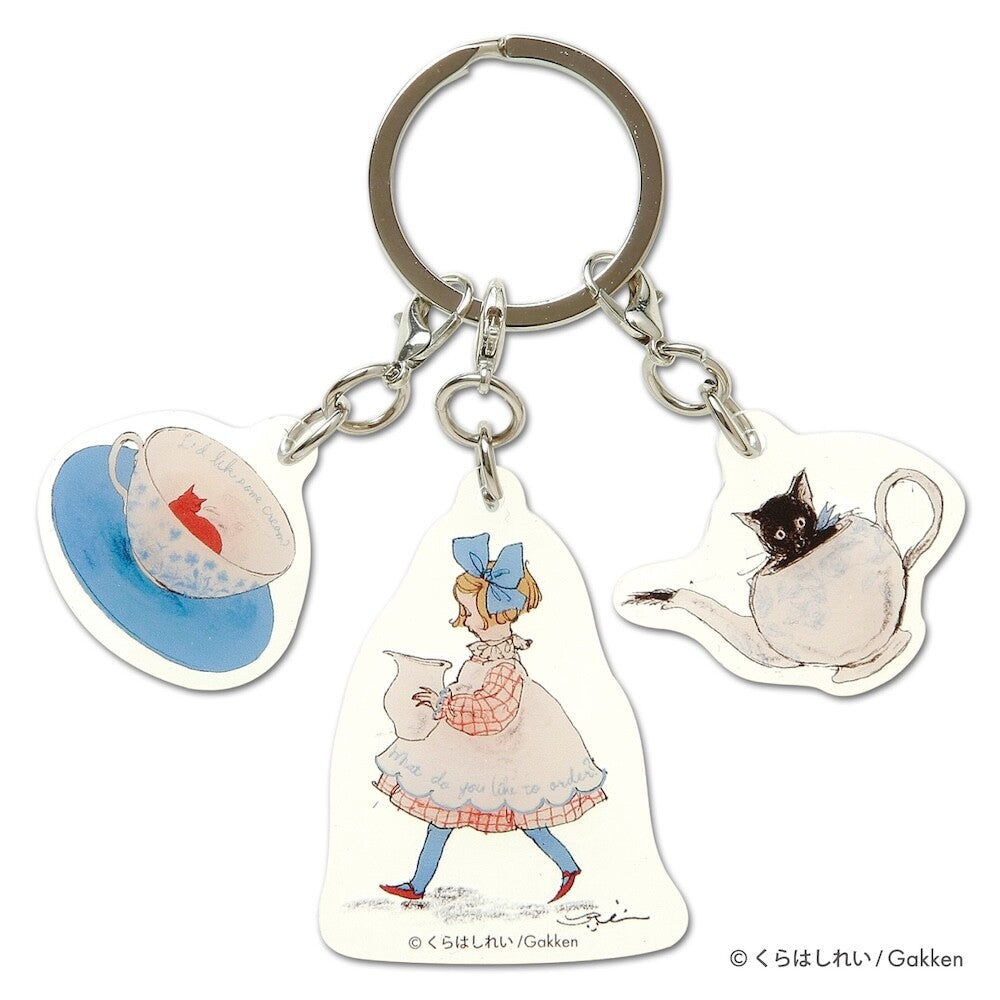 KURAHARATAKEI acrylic key ring (black tea)