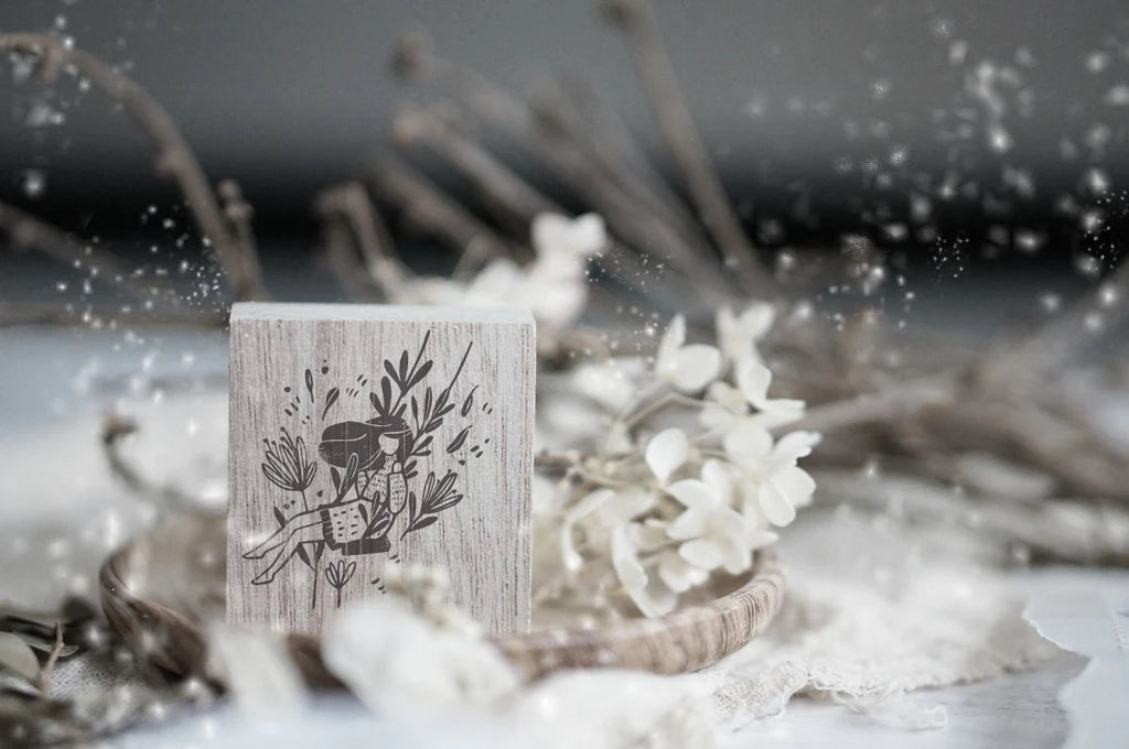 Black Milk Project - Swing Rubber Stamp (Monochrome Girl Series)