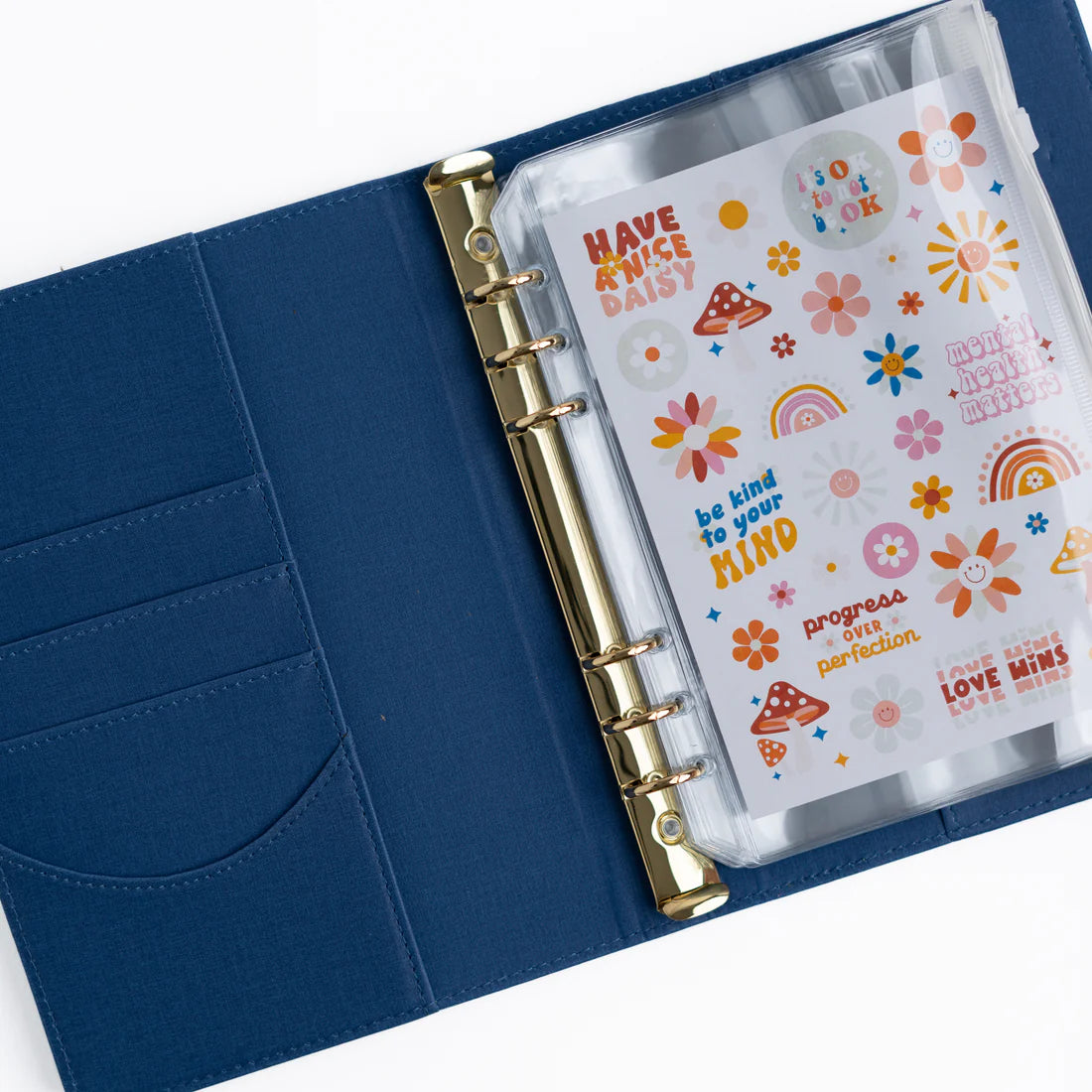 Archer and Olive Sticker Keeper Binder in Blue