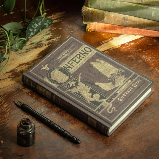 Dante's Inferno Journal, Vintage Cover, Blank Pages
