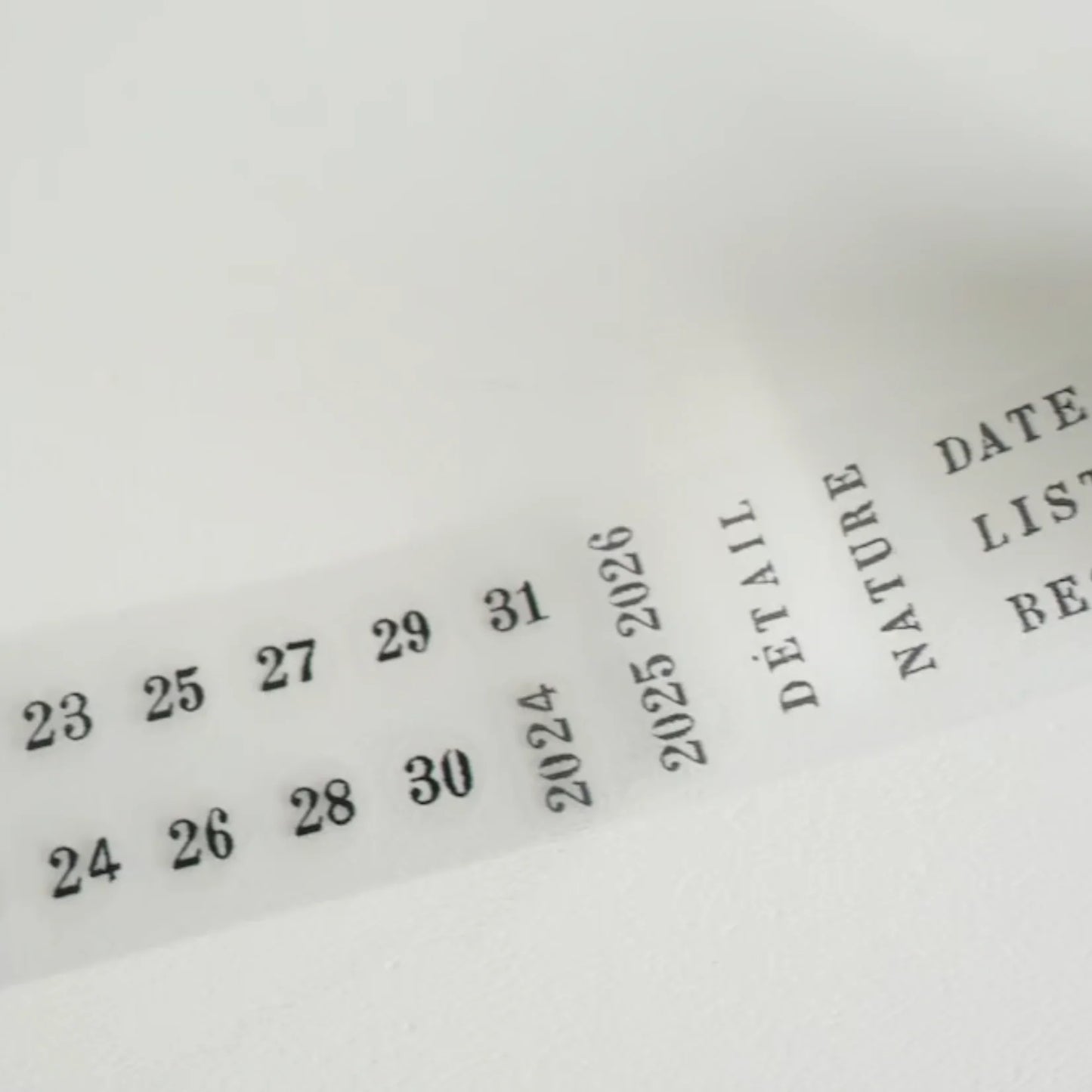 Yohaku Roll Seal Calendar PET Tape