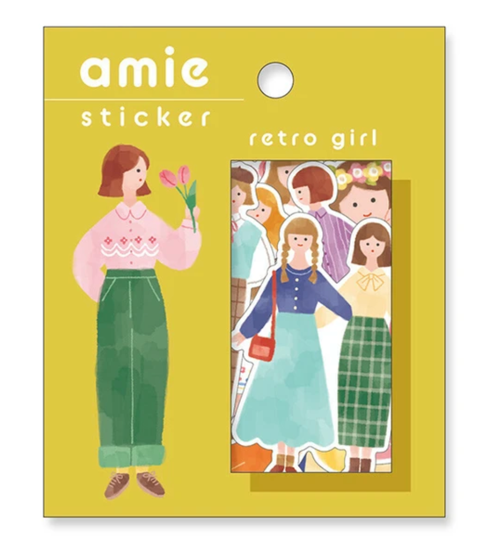 Amie Sticker - Retro Girl
