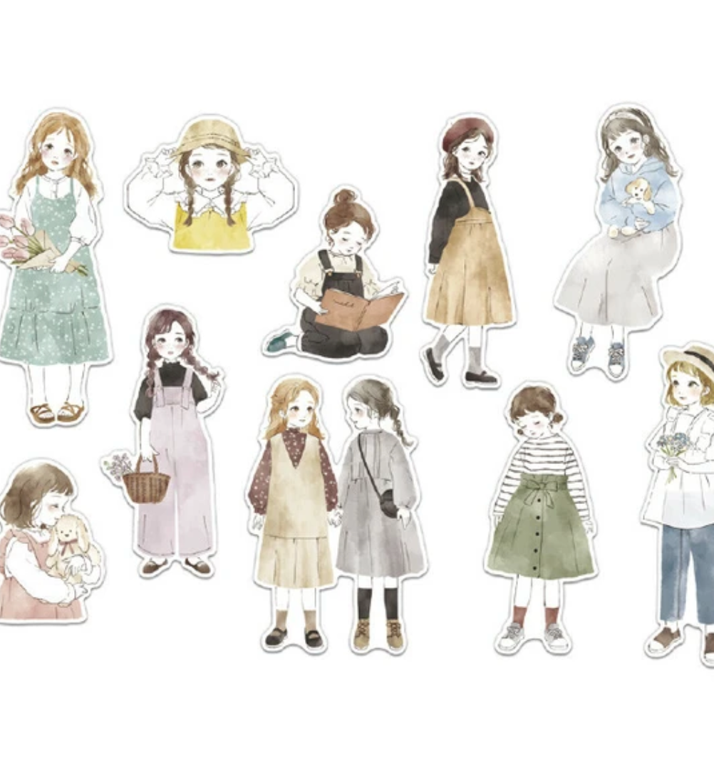 Amie Sticker - Playful Girl