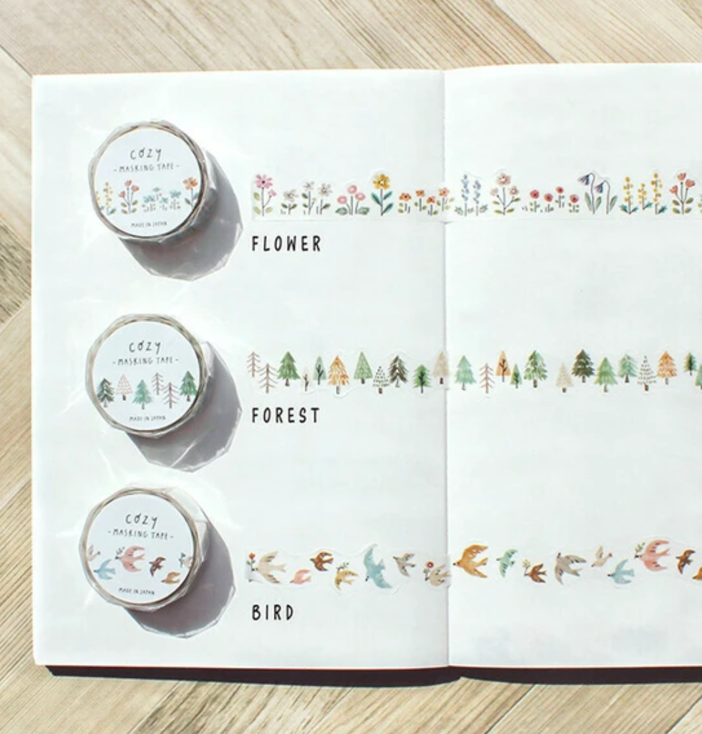 Forest Cozy Die-cut Washi Tape