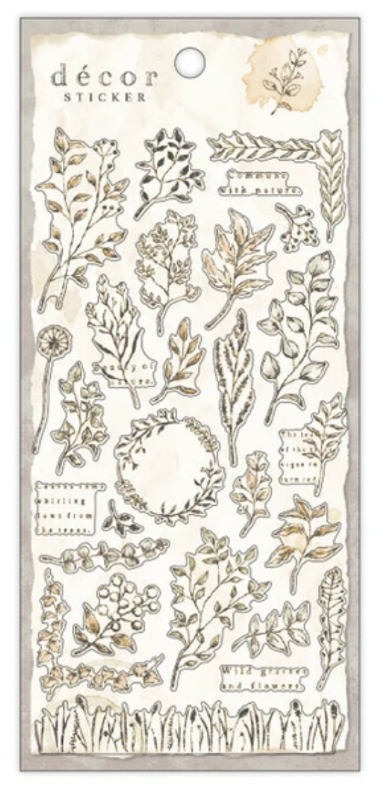 Sepia Decor Stickers