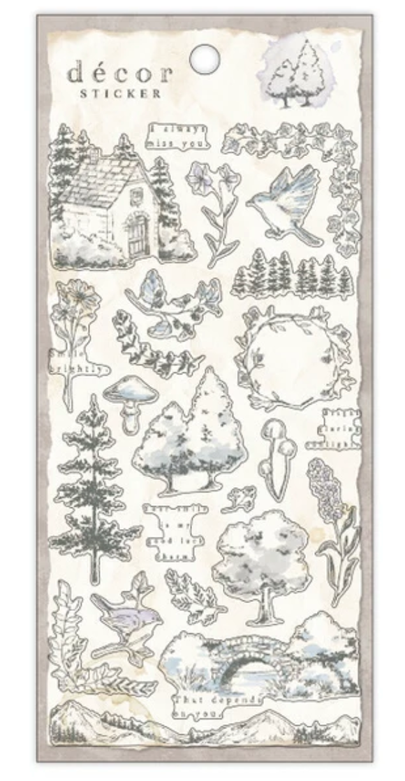 Dim Gray Decor Stickers