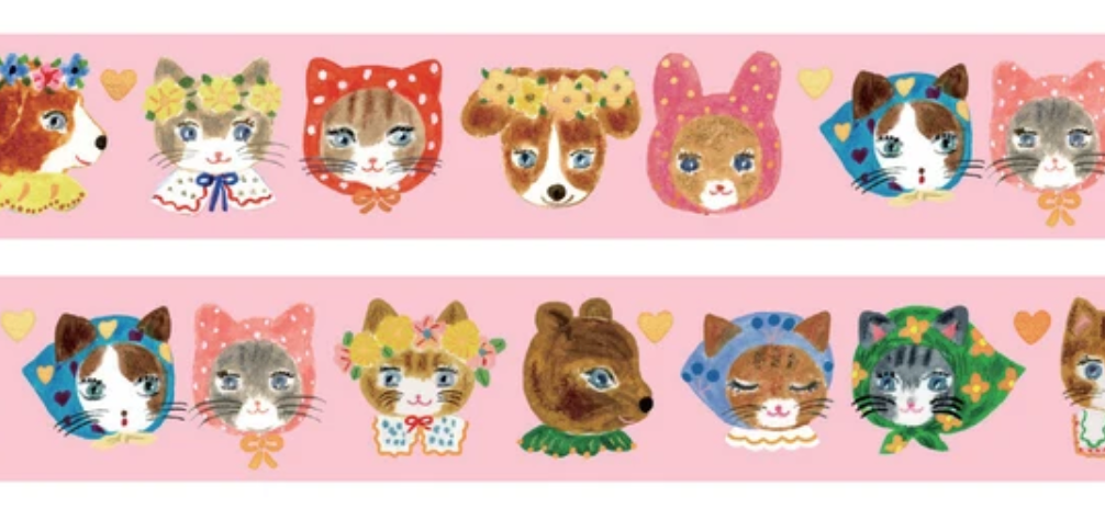 Aiko Fukawa foil stamped masking tape Niko Niko