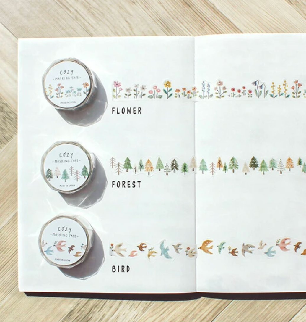 Flower Cozy Washi Tape Die-Cut