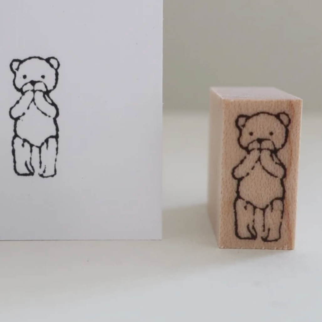 Yohaku Stamp - Surprise Little Bear
