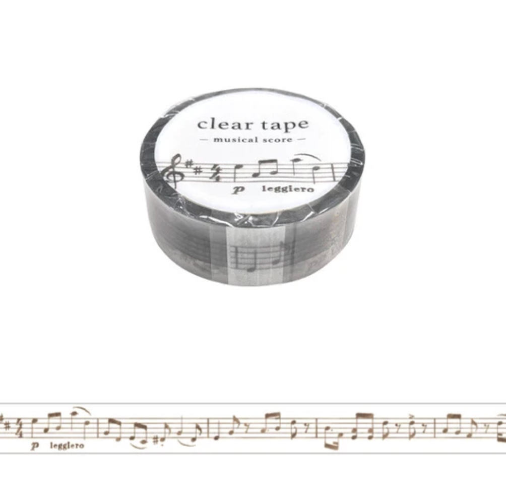 Musical Score 15mm Clear Tape