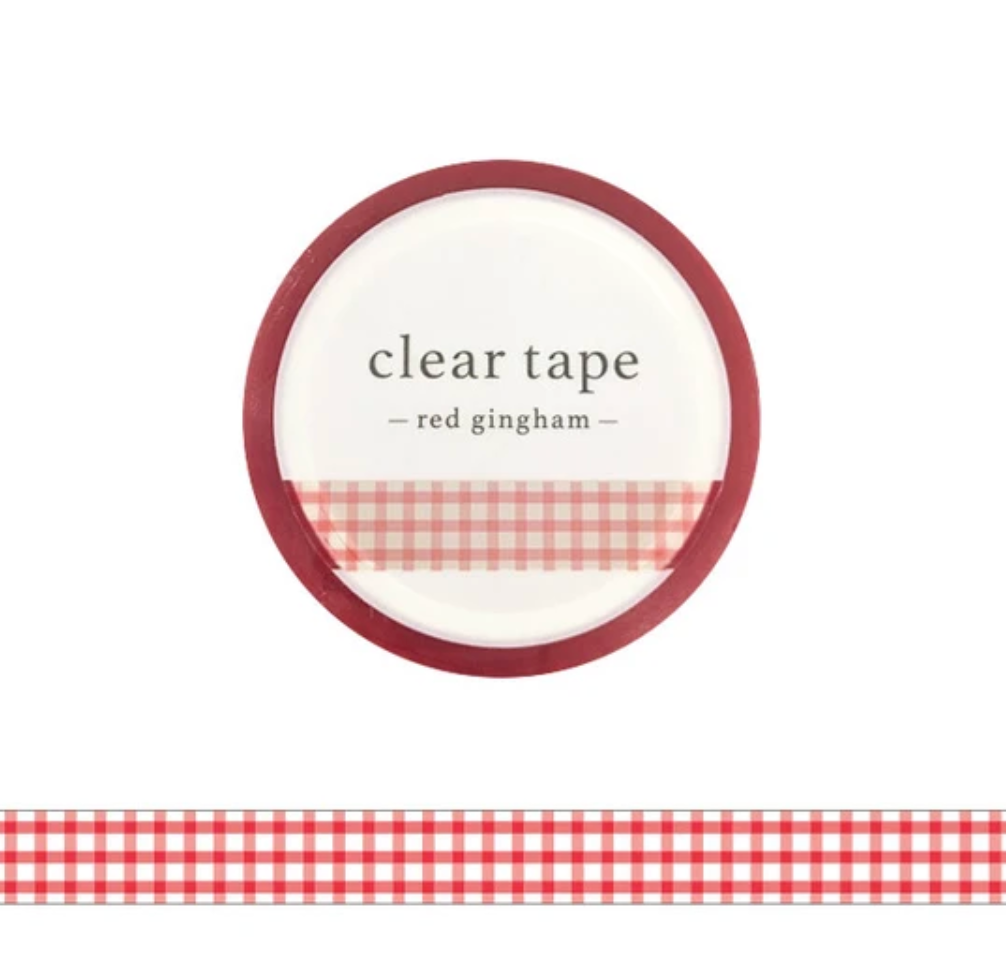 Red Gingham 7mm (Thin) Washi Tape