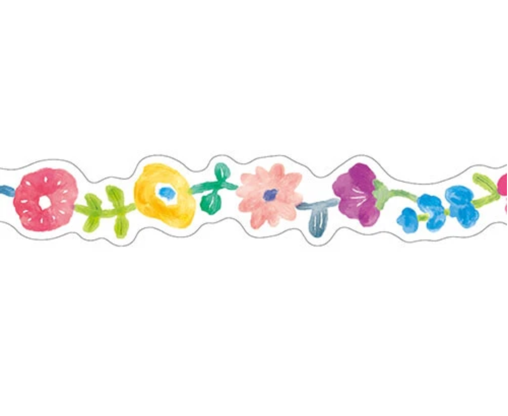 Die-cut Flower II Masking Tape (Vivid Color)