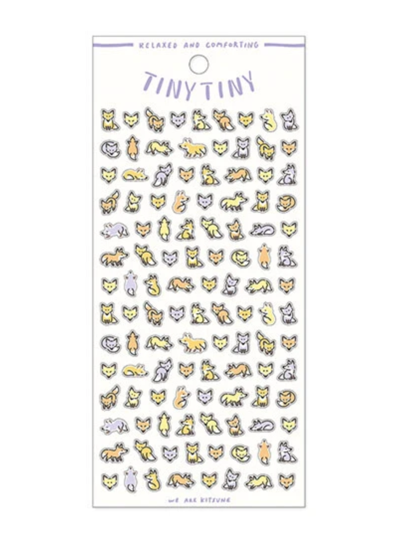 Tiny Tiny Foxes Sticker Sheet