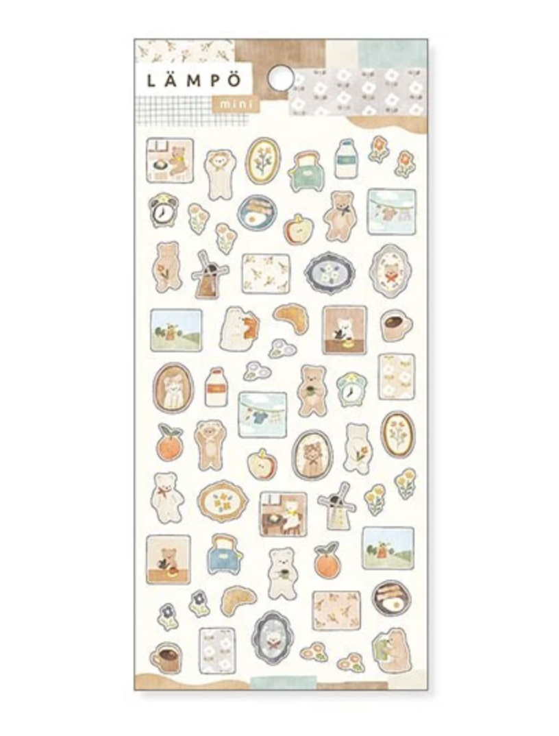 Lampo - Morning with a Bear Sticker Sheet