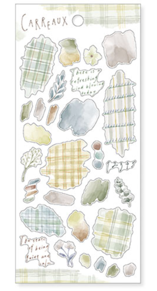Carreaux - Green Sticker Sheet